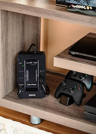 CyberPower ST625U Standby UPS Battery Backup and Surge Protector | 4 Surge-Only, 2x USB-a, 890j Surge, Simulated Sine Wave