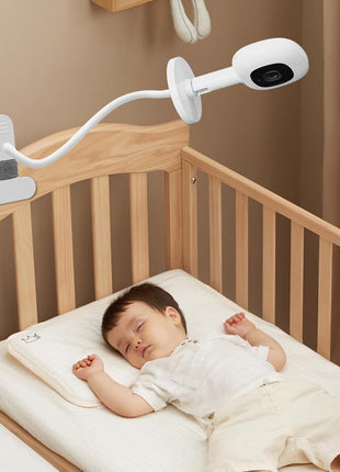 Baby Monitor Mount for Nanit Pro Smart Baby Monitor & Flex Stand, Also for Cameras with 1/4 Screw Stand, Flexible Clip Clamp Mount Adjustable Monitors Holder Without Tools or Wall Damage