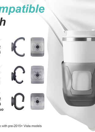 Stroller Cup Holder, Baby Cup Holder Compatible with UPPAbaby Vista, Cruz and Minu Strollers – Fits Most Cup Sizes, Quick-Release Design, 1 Pack