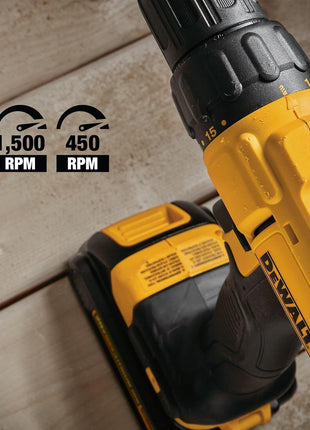 DEWALT 20V MAX Cordless Drill and Impact Driver, Power Tool Combo Kit , Includes 2 Batteries, Charger and Bag (DCK240C2)