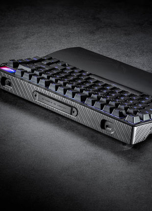 ASUS ROG Azoth Extreme Wireless Mechanical Gaming Keyboard 75% TKL, ROG NX Snow Linear Switches, PBT Keycaps, Aluminum Chassis, Carbon Fiber, Gasket Mount, Color OLED Screen, PC/Mac Support - Black