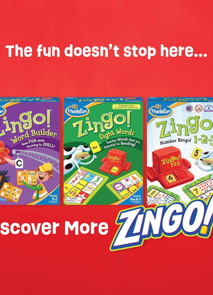 ThinkFun Zingo Bingo Award Winning Preschool Game for Pre-Readers and Early Readers Age 4 and Up - One of the Most Popular Board Games for Boys and Girls and their Parents (97700)