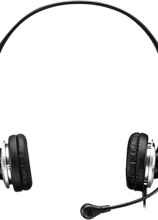 Adesso Xtream P2 USB Stereo Headphone with Adjustable Noise Canceling Microphone,Black