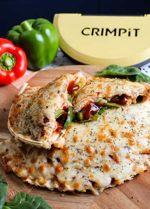 CRIMPiT Large Tortilla Sealer - For 10-12" Flour Tortillas | Make Sealed Tacos, Quesadillas, Burritos & More | Mess-Free Meals in Seconds | BPA-Free, Dishwasher Safe | Made in UK & USA