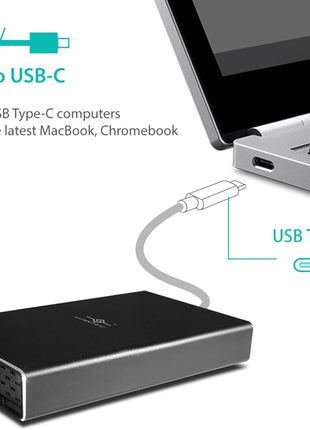 Vantec NexStar Gx USB 3.1 Gen 2 Type-C 2.5 inch SATA SSD/HDD Enclosure for 9.5mm & 7mm Height Drive; Comes with C to C and C to A Cable; Aluminum Casing; (NST-271C31-BK),Black