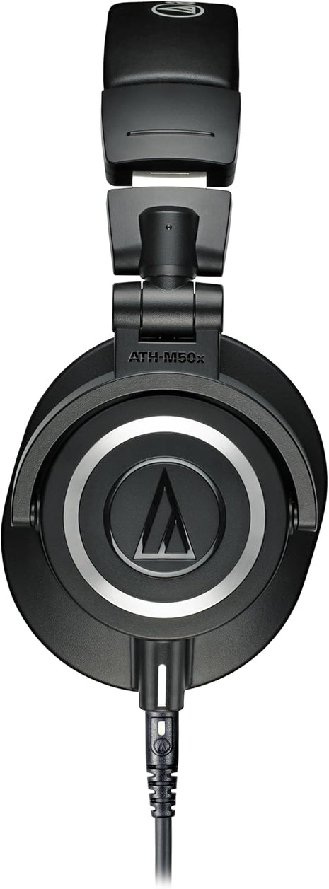 Audio Technica ATH M50x Professional Studio Monitor Headphones, Black