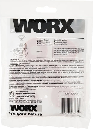 WORX Replacement Spool & Line for String Trimmers, 6-Pack, WA0010