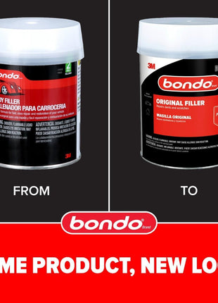 Bondo Body Filler, Original Formula for Fast, Easy Repair & Restoration for your Vehicle, 00262, Filler 1.57 lb and Hardener 0.75 oz, 1 Can