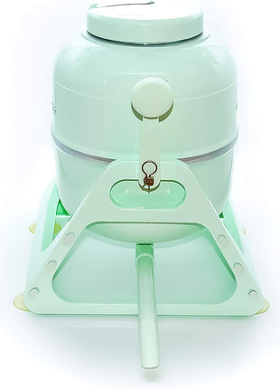 WonderWash Portable Washing Machine for Apartment & Tiny Spaces - Manual Hand Clothes Washer with Retro Design - Clean Laundry Anywhere with Our Countertop, Non-Electric, Small Washer - Mint Green