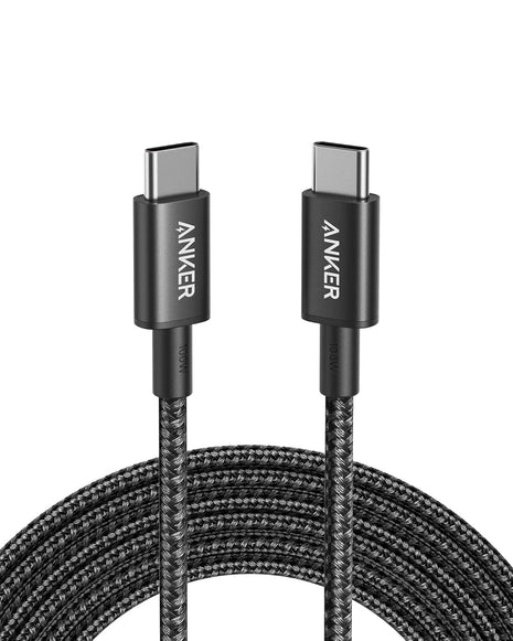 Anker USB C to USB C Cable, 100W Fast Charging Cable(1-Pack, 10 ft, Black) | For iPhone 17 / 17 Pro, MacBook, and More