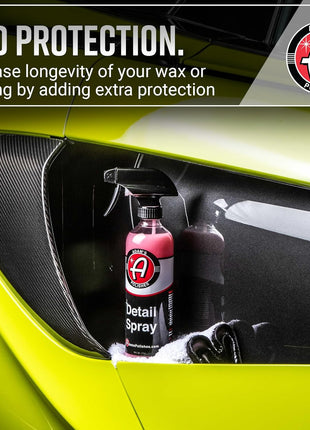 Adam's Detail Spray (16 fl. oz) - Quick Waterless Car Detailer | Polisher Clay Bar & Car Wax Booster | Adds Shine & Gloss Depth