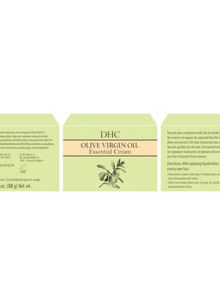 DHC Olive Virgin Oil Essential Cream, Ultra-Rich Skin Barrier Cream, 1.7 oz | Ultra Emollient Face Cream for Dry Skin, Moisturizes and Calms Sensitive Skin, Promotes Skin Elasticity and Radiance