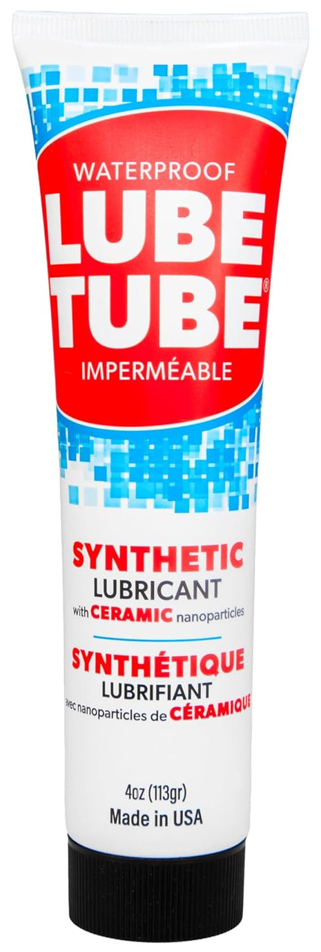 LubeTube 4oz – Multipurpose Synthetic Grease for Pool Equipment, Plumbing Fixtures, RV Toilets, Marine Systems, Machinery & Household Use – PFAS-Free, Food-Grade, Ceramic-Enhanced – Made in USA