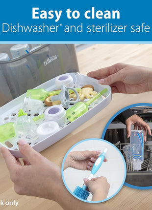 Dr. Brown's Natural Flow Level 2 Narrow Baby Bottle Silicone Nipple, Medium Flow, 3m+, 100% Silicone Bottle Nipple, 6 Count
