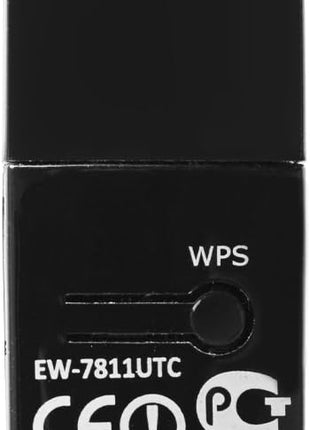 Edimax Wi-Fi 5 802.11ac Mini AC600 Dual-Band (2.4Ghz / 5Ghz) Adapter For PC USB Adapter Dongle, Win11 Plug-n-Play, Mac OS, Linux, EW-7811UTC