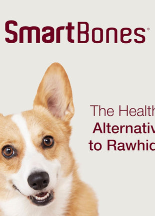 SmartBones Mini Bones With Real Peanut Butter 56 Count, Rawhide-Free Chews For Dogs