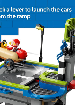 LEGO City No Limits: Race Car Ramp Track Toy - Building Toy for Kids, Boys and Girls, Ages 6+ - Soap Box Car Ramp for Racing with 2 Cars, 4 Minifigures, and Buildable - Gift Idea - 60460