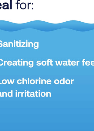 HTH Spa 86109 Bromine Tablets, Chemical Sanitizer for Spas & Hot Tubs - Fits All Floaters for Easy Application, Creates Soft Water Feel, No Chlorine Odor, Eliminates Bacteria & Algae, 2 lbs
