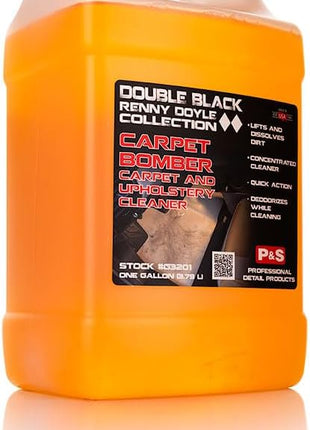 P & S PROFESSIONAL DETAIL PRODUCTS Carpet Bomber – Professional Upholstery Cleaner, Citrus-Based Formula, Removes Grease, Dirt & Odors, Highly Dilutable, Safe for Engines & Wheel Wells - 1 Gallon