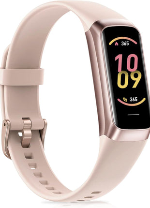 Fitness Tracker with 24/7Heart Rate, Blood Pressure, Sleep Tracking, Calorie, Activity Tracker with 1.1inch AMOLED Color Screen, Waterproof Step Tracker for Android iPhones Women Men