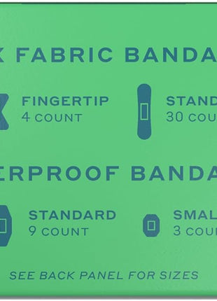 Welly Bandage Family Pack | Adhesive Flexible Fabric & Waterproof Bandages | Assorted Shapes and Patterns for Minor Cuts, Scrapes, and Wounds - 80 Count