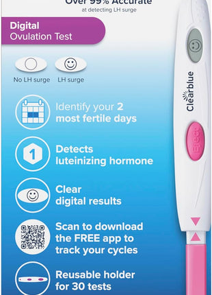 Clearblue Digital Ovulation Test, 30 Count