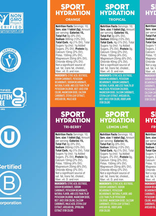 Nuun Sport Electrolyte Tablets with Magnesium, Calcium, Potassium, Chloride & Sodium, Gluten Free & Vegan, Mixed Flavors, 6 Pack (60 Servings Total)