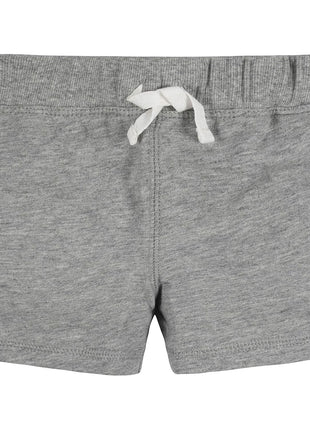 Gerber Baby Boys 3-Pack Pull-On Knit Shorts, Gray & Black, 18 Months