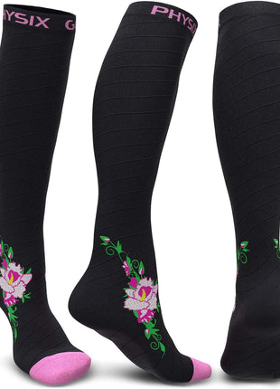 Physix Gear Compression Socks 20-30 mmHg - Men & Women - Running, Nurses, Shin Splints, Flight, Travel