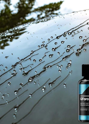 CARPRO DQUARTZ GForce Glass Coating - Windshield & Window Rain Repellent Glass Treatment Sealant Ceramic Coating for Crystal-Clear Vision - Super Durable Hydrophobic Slickness - (10mL w/Eraser)