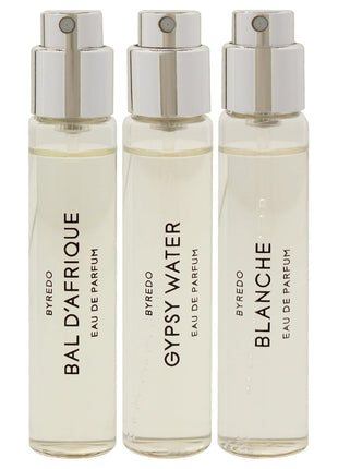 Byredo La Selection Nomade set for Unisex 3Pc Mini Gift: Bal d'Afrique, Blanche, Gypsy EDPs