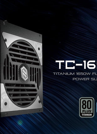 ASROCK TC-1650T 1650 WATT 80 Plus Titanium ATX Fully Modular Power Supply - ATX 3.1 Compatible