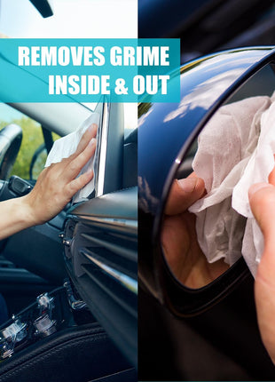 Invisible Glass 90161 Large Glass Cleaning Wipes for Streak-Free Windows, Mirrors, and Glass, Lint-Free, Ammonia-Free, Tint-Safe, for Home and Auto, Flat Pack, 28 Count