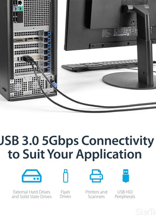 StarTech.com 4 Port USB 3.0 PCIe Card w/ 4 Dedicated 5Gbps Channels (USB 3.2 Gen 1) - UASP - SATA / LP4 Power - PCI Express Adapter Card (PEXUSB3S44V)