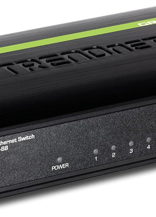 TRENDnet 8-Port Unmanaged 10/100 Mbps GREENnet Ethernet Desktop Switch, TE100-S8, 1.6 Gbps Switching Capacity, Plastic Housing, Network Ethernet Switch, Plug & Play Black