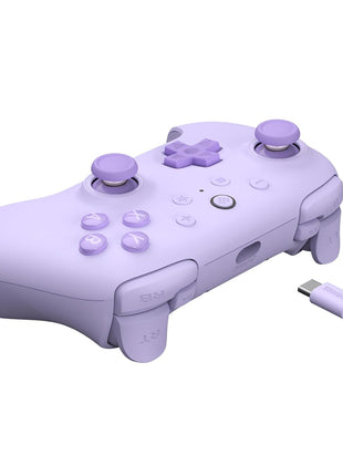 8BitDo Ultimate 2C Wired Controller for Windows PC and Android, with 1000Hz Polling Rate, Hall Effect Joysticks and Hall Triggers, and Remappable L4/R4 Bumpers (Purple)