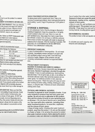 HTH 52036R Pool Care Shock Advanced, Swimming Pool Chemical   Cal Hypo Formula, Prevents Bacteria & Algae, Restores Crystal Clear Water   Shock Treatment, (6 Pack)