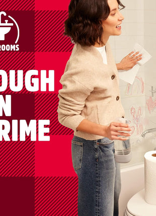 Brawny Tear A Square 3 Ply Paper Towels, 6 Double Rolls = 12 Regular Rolls, Strong, Absorbent, and Durable with 3 Sheet Sizes (Quarter, Half, Full)