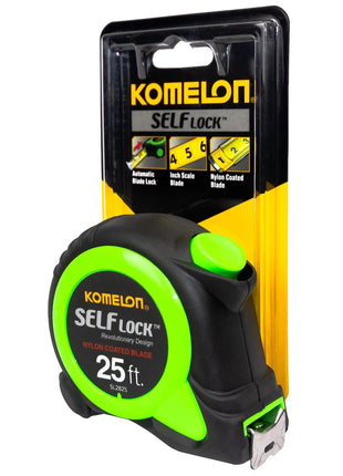 Komelon SL2825 Self Lock 25-Foot Power Tape
