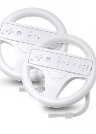 Beastron Mario Kart Racing Wheel, 2 Sets White Color Bundle