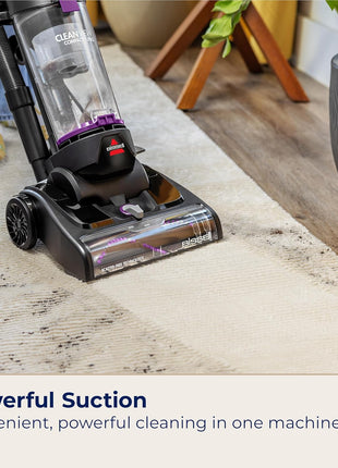 BISSELL CleanView Compact Turbo Upright Vacuum with Quick Release Wand, Full Size Power, Compact Size for Apartments & Dorms, 3437F