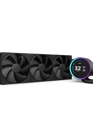 NZXT Kraken Elite 360 2024 - AIO CPU Liquid Cooler - 360mm Radiator - 3 x F120P Fans - Customizable 2.72 inch IPS LCD - NZXT Turbine Pump - AMD® AM5, AM4 - Intel® LGA 1851/1700, 1200/115X - Black