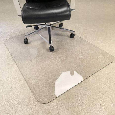 [Upgraded Version] Crystal Clear 1/5 inch Thick 47 inch x 35 inch Heavy Duty Hard Chair Mat, Can be Used on Carpet or Hard Floor