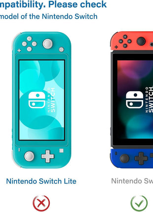 NEW'C 3 Pack Designed for Nintendo Switch Screen Protector Tempered Glass, Case Friendly Anti Scratch Bubble Free Ultra Resistant
