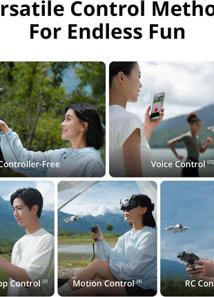 DJI Neo Three-Battery Combo, Mini Drone with 4K UHD Camera for Adults, 135g Self Flying Drone that Follows You, Palm Takeoff, Subject Tracking, QuickShots, Stabilized Video (Controller-Free)