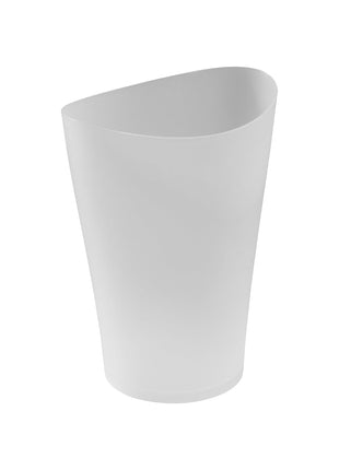 Rubbermaid Spa Works Compact Contemporary Style 9 Quart Indoor Open Vanity Home Trash Container White