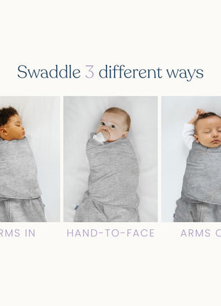 HALO 100% Cotton Sleepsack Swaddle, 3-Way Adjustable Wearable Blanket, TOG 1.5, Baby Blue, Newborn, 0-3 Months