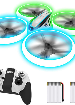 Q9s Drones for Kids,RC Drone with Altitude Hold and Headless Mode,Quadcopter with Blue&Green Light,Propeller Full Protect,2 Batteries and Remote Control,Easy to fly Kids Gifts Toys for Boys and Girls