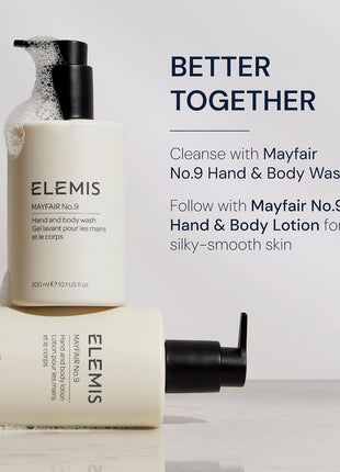 ELEMIS Mayfair No.9 Hand & Body Lotion, Lightweight Formula Hydrates, Softens, and Moisturizes Skin with Sustainable Shea Butter and Borage Oil