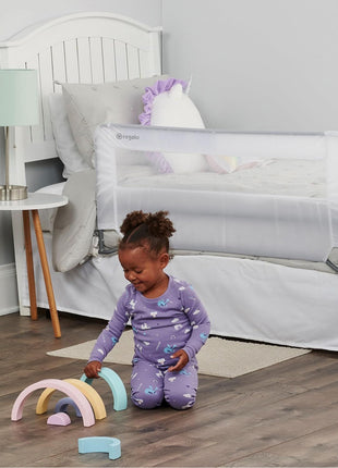 Regalo Swing Down Bed Rail Guard, with Reinforced Anchor Safety System